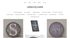 Desktop Screenshot of lettersbyleslie.com